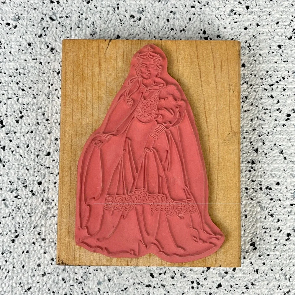 Rubber Stamps Lot of 2 Stamps‎ Happen Inc. King 80095 Queen 80096 Fantasy
